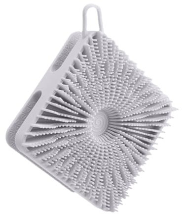 Silicone Shower Scrubber - Double-Sided Silicone Hair Scrubber | 2-in-1 Scalp Massager Shampoo Brush, Exfoliator Loofah, Soft Bristles for Kids Women Men
