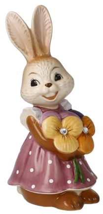 Goebel Hasenfigur Hasenmädchen Blumen sind das Lächeln der Erde! - Ostern