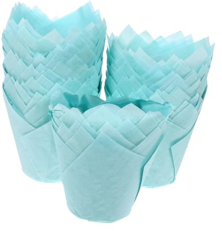 UKCOCO 100 pezzi Pirottini per Cupcake Forma e Antigrasso per Decorare Dolci e Muffin Speciali