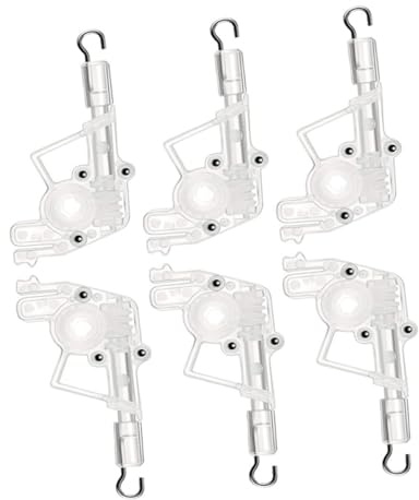 COLLBATH Inclinador De Varillas para Persianas 2 Pulgadas Accesorios De Plástico para Control De Persianas 6 Piezas para Reemplazo Herramientas De Instalación Fáciles Compatible
