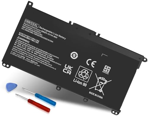 DMKAOLLK 41.04Wh HW03XL Battery for HP L97300-005, Replacement for HP Pavilion 15-EG 15-EH 17-CN 17-CP 15-eg0xxx 15t-eg000 15-eg0053cl 15-eh0050wm 17-cn0xxx HWO3XL HW03041XL