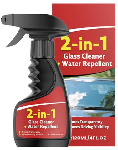 Spray Limpiacristales 120 Ml 2 En 1 Antivaho Invisible Para Coche | Limpiavidrios Eliminador De Películas De para la Limpieza y Mantenimiento del