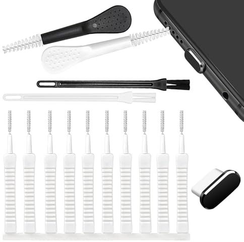 Kit de limpieza para teléfono móvil, 15 piezas, cepillo electrónico, herramienta de limpieza, mini removedor de polvo | Característica de nailon de polipropileno resistente, kit de mantenimiento de