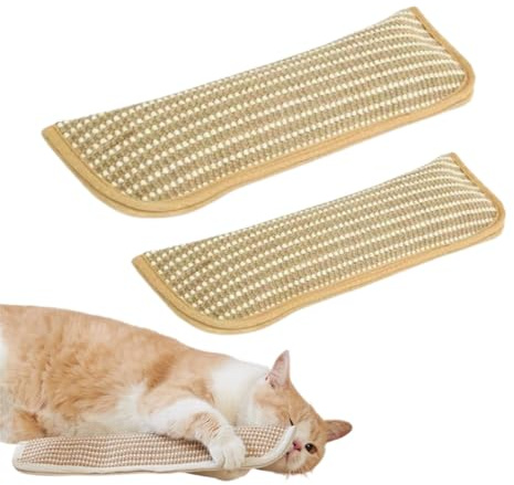 Genérico Juguetes Mordedores para Gatos con Catnip, Rascador de Suelo para Ejercicio y Juego - Suministros para Mascotas Resistentes y Duraderos, Artículos para Limpieza Felina