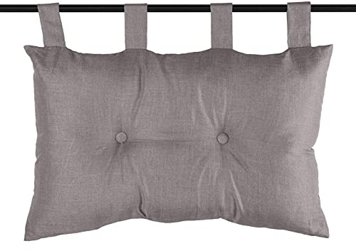 Stof Bea Kopfteil, Polyester, Taupe, 45 x 70 cm