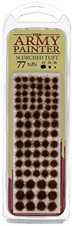 The Army Painter Battlefields, XP - Scorched Tuft Terrain Model Kit for Miniature Bases and Dioramas - 77 Pcs, 3 Sizes