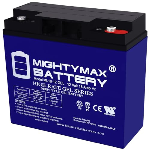 Mighty Max Battery 12V 18AH GEL Battery Replaces Briggs Stratton Generator 193043GS