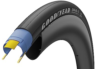 Goodyear, Eagle F1 Supersport, neumático, 700 x 25C, Plegable, Abrazadera, dinámica: GSR, R: Shield, 120TPI, Negro