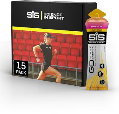Science in Sport GO Isotonic Energy Gel 15 x 60ml Obstsalat - schnelle Wirkung - Vegan - Isotonische Formulierung mit 22g Kohlenhydraten, Guter Energielieferant