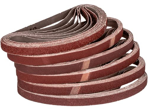 Pack of 120 Fabric Sanding Belts 13 x 451 Grits Each 20 x 40-60 - 80-120 - 180-240 for Power File