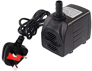 Submersible Water Pump for Aquarium, 600L/H 10W 1.25m High Lift Tabletop Fountains Pond Water Pumps for Fountains, Hydroponics, Aquariums