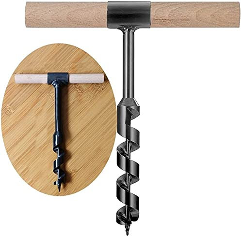 Trivella manuale multiuso con punta da trapano per la lavorazione del legno, punta per sega a tazza, per esterni e da campeggio, perfetto strumento di aggiunta alla sopravvivenza (dimensioni: 8/10/12/