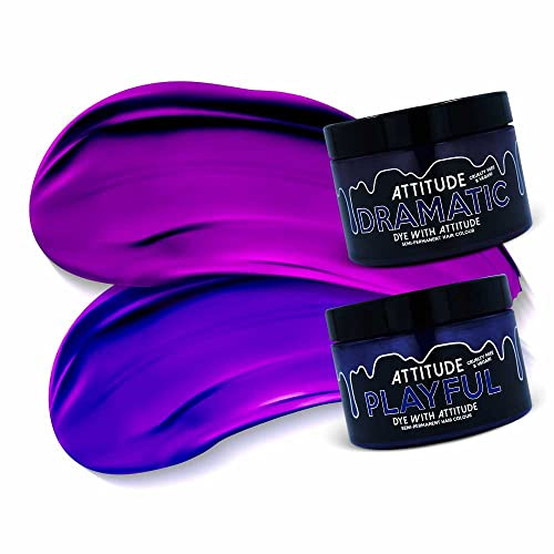 Attitude Hair Dye - ROYAL BLOOD Duo Semipermanent hårfärgningskombination - Lila