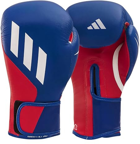 adidas Herren Tilt 250 Boxhandschuhe, Blau/Rot, 14 oz EU
