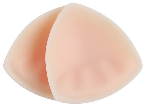 IVITA Bra Pad Inserts Bra Pads Silicone Padded for Sports Bra A/B or C/D,D/E Cup Beige One Pair (D-E)