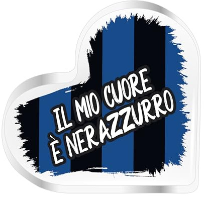 Idea de regalo para aficionados al fútbol original – Placa de mi corazón es nerblu – Gadget divertidos para aficionados – Ideas de regalos divertidas originales