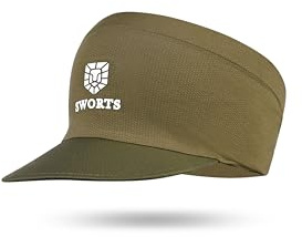 SWORTS Bandana Visor Cap I Stirnband Laufvisier für Anti-Schweiß Komfort (Premium Sonnenschild Sport)
