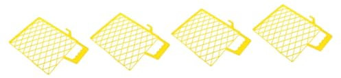 Angoily Lot De 4 Bacs À Peinture en avec Grille en Maille pour Organiser Les Rouleaux De Peinture