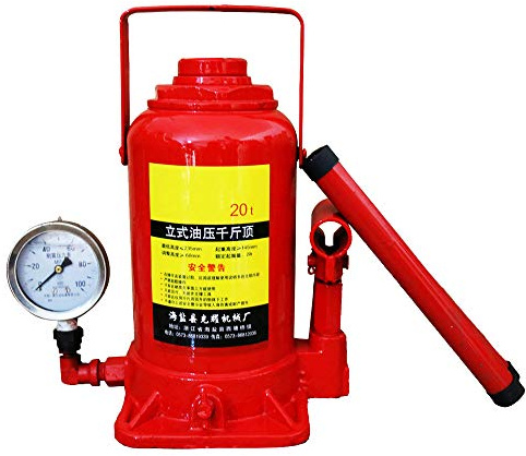 Hydraulischer Wagenheber Hebebühne 20T - Manometer Auto Van Boot LKW Caravan - Hydraulischer Wagenheber 5 / 20 Tonnen - Schwerlastfahrzeugheber