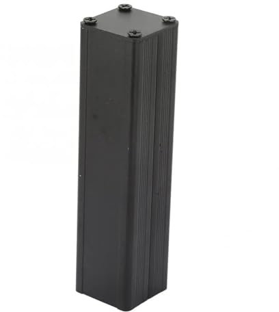 AIRUIXI Aluminium-Anschlussdose, Leiterplatte, Metall, Aluminiumgehäuse, elektronisches Gehäuse, schwarz, Projekt-Instrument, Verstärker, Gehäuse, Anschlussdose, 25 x 25 x 100 mm
