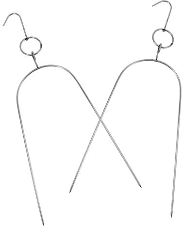 INOOMP 2piezas Percha Para Parrilla Brocheta Para Barbacoa De Pollo Colgador Para Asador Colgadores Para Brochetas Práctica y Duradera