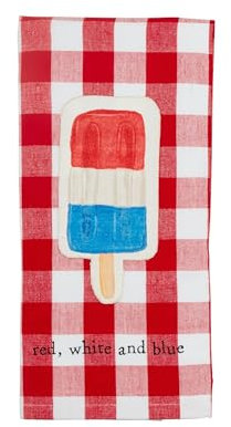 Mud Pie Popsicle Patch Americana Handtuch, 66 x 30,5 cm