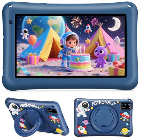 BRILLAR Tablette Enfants 7 Pouces Android（Blue）