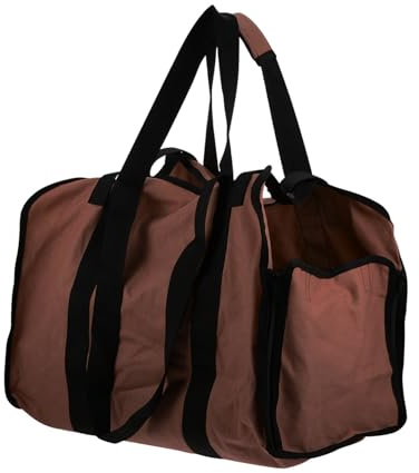 LABRIMP Bolsa Para Almacenar Leña De Lona Bolsa Plegable Para Leña Contenedor Organizador Para Uso Al Aire