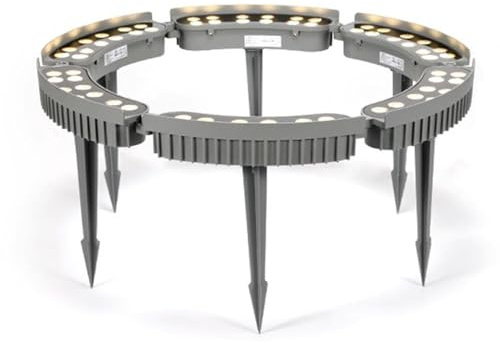 CYHTYM Luce esterna senza fili per albero di palma AC220V, faretto LED da giardino per cortile, luce calda 3000K(6 SETS)