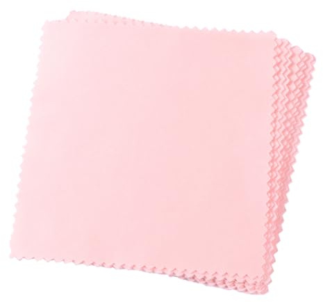 BESPORTBLE Paños de Microfibra para Limpiar Gafas y Lentes 80 Unidades Rosa Paño Portátil sin Rayas para Joyas Cámaras y Pantallas Eliminador de Manchas y Polvo