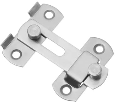 Catenaccio per Porta 1 pz. Ferramenta for mobili, Fibbia for cancello in metallo, Viti, Lucchetto, Chiusura for finestra, a gancio, Chiavistello for armadietto, for porta