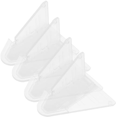 OATIPHO Serrures de Porte Coulissante Légères et Résistantes Lot de 4 en Abs Empêchant L'ouverture des Fenêtres et Portes de Placard pour Sécurité Garçon et Filles