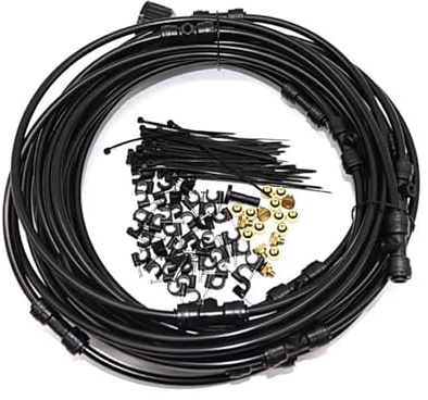 LAIOUSN Heavy Duty Outdoor Misting Schema di Raffreddamento Irrigazione Irrigazione Casa Giardino Spruzzatore Spruzzatore Nebbia Schema di Nebbia Impianto Risparmio Acqua Impianto Schema di