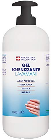Erboristeria Magentina - Gel Igienizzante Lavamani a base alcolica 1000ml con Aloe, Tea Tree e Timo