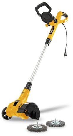 POWER plus Powerplus elektrischer Teleskop-Unkrautstecher POWXG6650-400W Unkrautentferner, mit Batterie und Ladegerät, mit Nylon- und Stahlbürste, Unkrautstecher, Gartengeräte zur Unkrautvernichtung