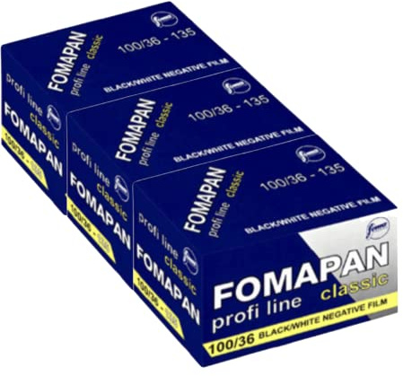 Foma FOMAPAN Classic 100 135/36 Lot de 3 Films pour Petits Photos Noir/Blanc