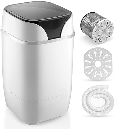 SereneLife PUCWM200 Portable Machine Full-Automatic Compact Washer with Washing Programs Ideal for RV, Dorm, Apartment (White)