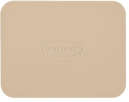 Unicook Pizzastein 38 x 30,5 cm - Pizza Backstein für Backofen und Grill, Rechteckiger Pizzastein, Backofenstein aus Cordierit für knusprigen Pizzaboden, Brot, Keksen
