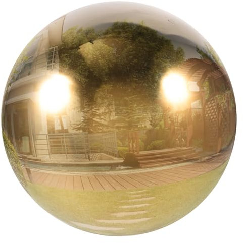 ABOOFAN Edelstahlkugel Für Garten Reflektierende Dekokugel Hohle Stahlkugel Gartenkugel Aus Metall Spiegelkugel Für Blumenbeet Dekorative Kugel Für Rasen