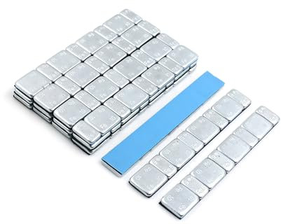 Hihaha Pesi di equilibrio per ruote moto da 60 g per auto, 124 x 18 mm, 15 pezzi