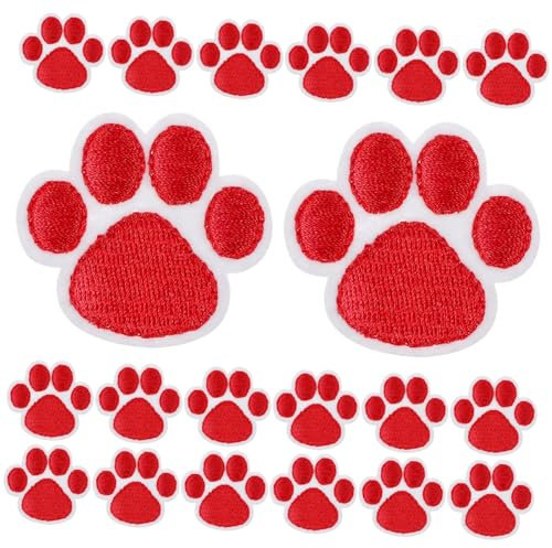 NUOBESTY 100 Stk Patch Rucksackapplikation Jacken-Applikation Kleidungsdekoration annähen Aufnäher für Hundepfoten Kleidung liefert Klebstoff Taschen das Bügeleisen Applikationen schmücken