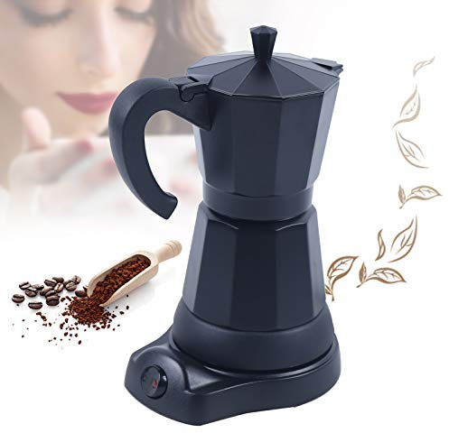 Tenddya Espressokocher, Herd Espressomaschine für 6 Tassen, Edelstahl Espressokanne Mokkakanne Espresso Maker mit Unterlage, Camping Kaffeekocher