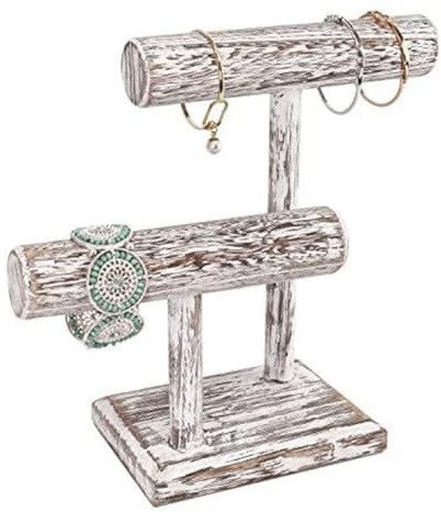 Comphic Support de Montre en Bois, Tour D'Affichage de Montre, Organisateur de pour Bracelets et Colliers, Organisateur de Support de Montre, D
