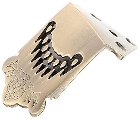 VICASKY Mandolin Tailpiece Metal 8-string Replacement with Screws, Sturdy Instrument Part for Mandolin Repair, Improves Tone and Sustain