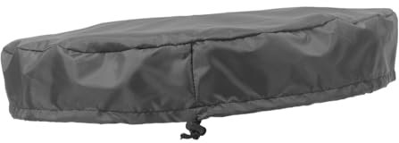 VICASKY Housse de seau de pluie d'extérieur avec cordon de serrage Housse imperméable pour grands fûts chimiques de pour citerne de pluie Gris foncé