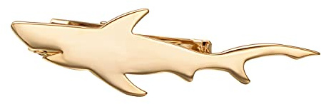 RunootPR Hai Krawattennadel Gold Einzigartig Krawattenklammer Personalisiert für Herren Hochzeit Geschäft Parteien Herrenschmuck