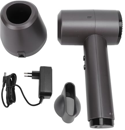 Secador de Pelo Inalámbrico, Batería Recargable 5000 mAh Secado Rápido Portátil para Viajes Acampar Hogar