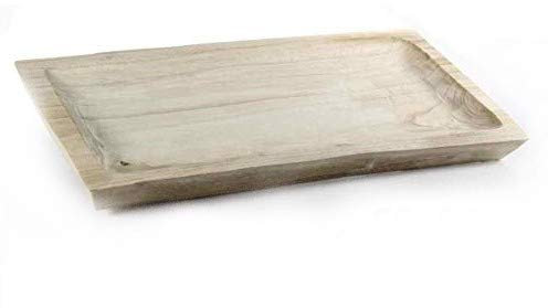 Gicos Piatto Vassoio Rettangolare centrotavola Cucina in Legno 50 * 25 * 4 cm GDO-745034
