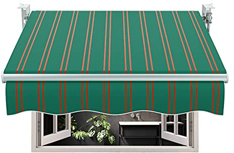 Markisen Hua Markise Für Gartenterrasse, Versenkbare Regensichere Sonnenschutzmarkise Mit Handkurbel, Regen- Und Winddichtes Schattentuch Verdicken