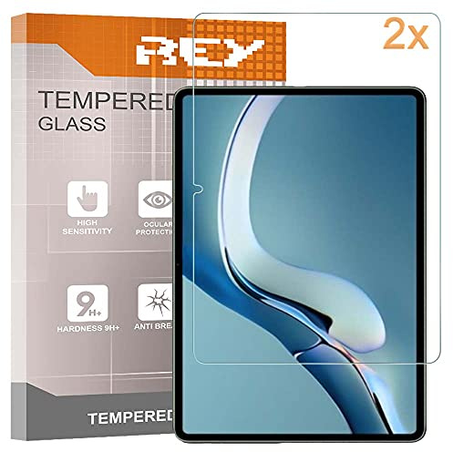REY Screen Protector for HUAWEI MATEPAD PRO 2021 12.6 - MATEBOOK E 2022 (12,6), Tempered Glass Film, Premium quality, Perfect protection for scratches, breaks, moisture, [Pack 2x]